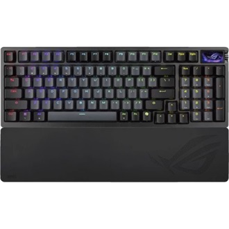 Asus ROG Azoth 96 HE Bluetooth / vezeték nélküli magyar gaming ROG HFX V2 Magnetic mechanikus billentyűzet fekete