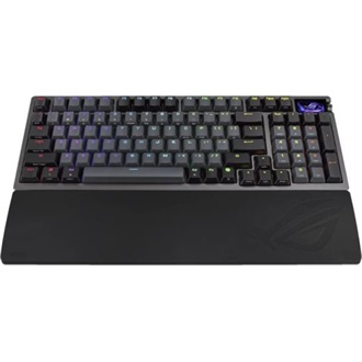 Asus ROG Azoth 96 HE Bluetooth / vezeték nélküli magyar gaming ROG HFX V2 Magnetic mechanikus billentyűzet fekete