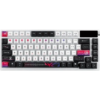 Asus ROG Azoth X Bluetooth / vezeték nélküli magyar gaming ROG NX V2 Snow mechanikus billentyűzet fehér-fekete