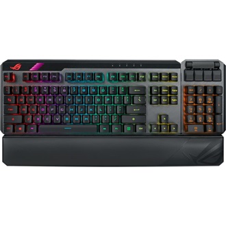 Asus ROG Caymore II USB / vezeték nélküli magyar gaming billentyűzet fekete (ROG RX RED Optical Mechanical switch)