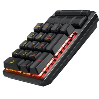 Asus ROG Caymore II USB / vezeték nélküli magyar gaming billentyűzet fekete (ROG RX RED Optical Mechanical switch)