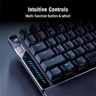 Asus ROG Falcata Ace Bluetooth / vezeték nélküli angol ROG HFX V2 Magnetic mechanikus billentyűzet fekete