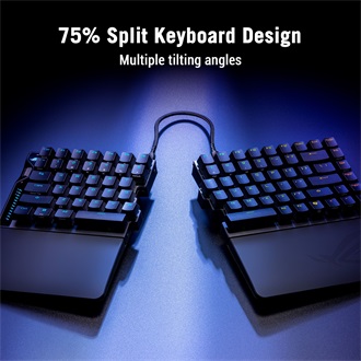 Asus ROG Falcata Ace Bluetooth / vezeték nélküli angol ROG HFX V2 Magnetic mechanikus billentyűzet fekete