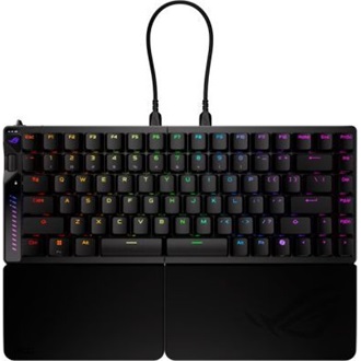 Asus ROG Falcata Ace Bluetooth / vezeték nélküli angol ROG HFX V2 Magnetic mechanikus billentyűzet fekete