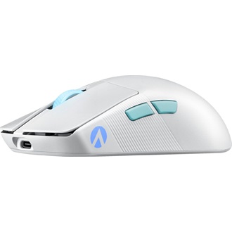 Asus ROG Harpe Ace Aim Lab Edition optikai USB / Bluetooth / vezeték nélküli gaming egér fehér