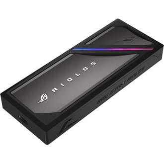 Asus ROG Strix Aiolos M.2 2280 PCIe NVMe / SATA3 USB-C 3.2 Gen2×2 külső ház fekete