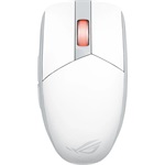Asus ROG Strix Impact III Wireless optikai Bluetooth / vezeték nélküli gaming egér fehér (Moonlight White)