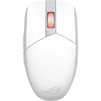 Asus ROG Strix Impact III Wireless optikai Bluetooth / vezeték nélküli gaming egér fehér (Moonlight White)