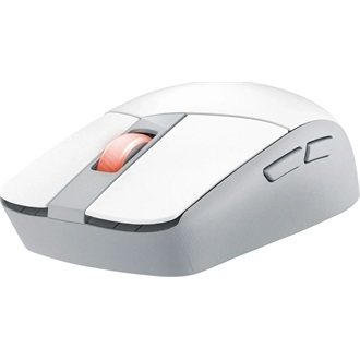 Asus ROG Strix Impact III Wireless optikai Bluetooth / vezeték nélküli gaming egér fehér (Moonlight White)