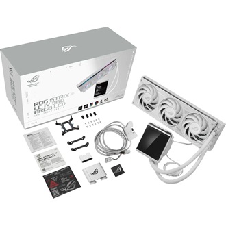 Asus ROG Strix LC IV 360 ARGB LCD White processzor vízhűtő fehér