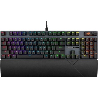 Asus ROG Strix Morph 96 Bluetooth / vezeték nélküli magyar gaming ROG NX V2 Snow mechanikus billentyűzet fekete-szürke