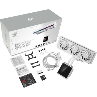 Asus ROG Strix SLC IV 360 ARGB LCD White processzor vízhűtő fehér