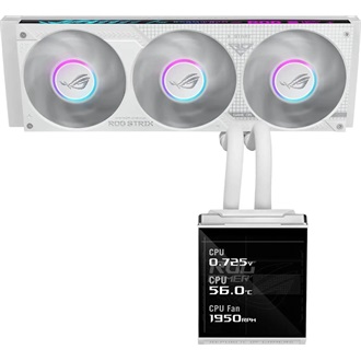Asus ROG Strix SLC IV 360 ARGB LCD White processzor vízhűtő fehér