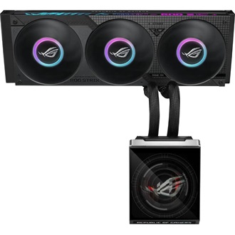 Asus ROG Strix SLC IV 360 ARGB LCD processzor vízhűtő fekete