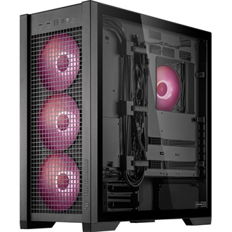Asus TUF Gaming GT302 TG ARGB BLACK táp nélküli ablakos Mid Tower számítógépház fekete