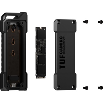 Asus TUF Gaming A1 M.2 2280 PCIe NVMe / SATA3 USB3.2 Gen2×1 C külső ház fekete ütésálló IP68