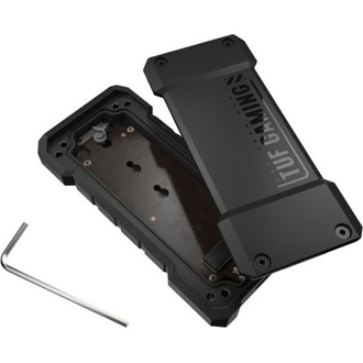 Asus TUF Gaming A2 M.2 2280 PCIe NVMe USB-C 3.2 Gen2×2 külső ház fekete ütésálló