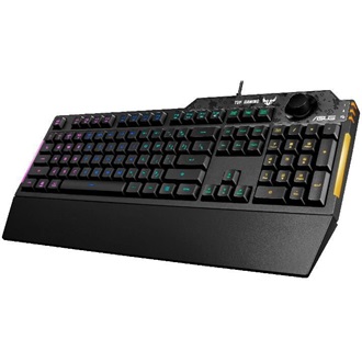 Asus TUF Gaming K1 USB cseppálló magyar gaming billentyűzet fekete