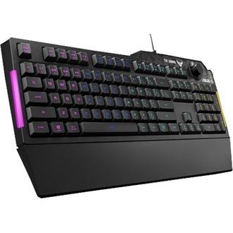 Asus TUF Gaming K1 USB cseppálló magyar gaming billentyűzet fekete