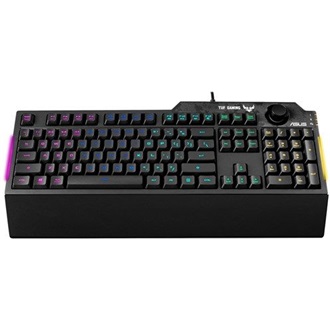 Asus TUF Gaming K1 USB cseppálló magyar gaming billentyűzet fekete