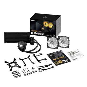 Asus TUF Gaming LC II 240 ARGB processzor vízhűtő fekete
