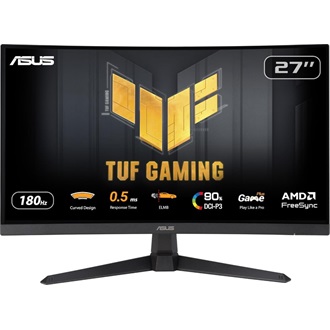 Asus TUF Gaming VG27WQ3B 27" ívelt VA LED gaming monitor fekete 180Hz FreeSync / ELMB Sync