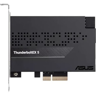 Asus ThunderboltEX 5 2+3port PCIe x4 bővítőkártya szürke-fekete