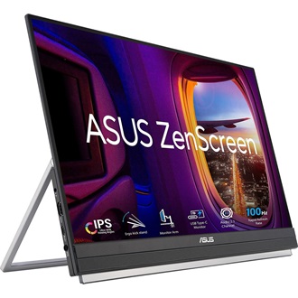 Asus ZenScreen MB229CF 21.5" IPS LED hordozható monitor szürke 100Hz (USB-C: 60W)