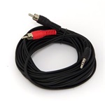 OEM Jack 3,5mm -> 2db RCA M/M audio kábel 5m