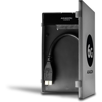 Axagon ADSA-1S6 2.5" SATA3 USB3.0 külső ház fekete