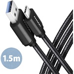 Axagon USB-C 3.2 Gen1 -> USB-A 3.2 Gen 1 M/M adatkábel 1.5m fekete