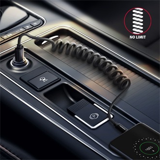 Axagon USB-C -> USB-A 2.0 M/M adatkábel 0.6m fekete tekercselt
