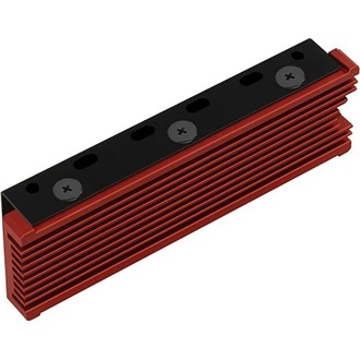 Axagon CLR-M2FAN M.2 hűtőborda piros