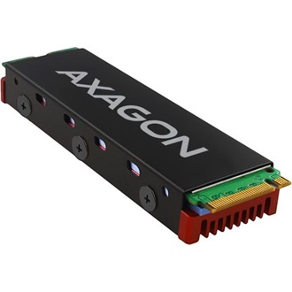 Axagon CLR-M2FAN M.2 hűtőborda piros