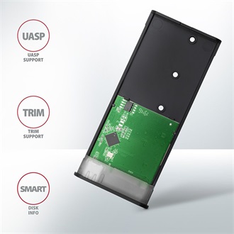 Axagon EEM2-SBC M.2 2280 SATA3 USB3.2 Gen 2×1 C külső ház fekete