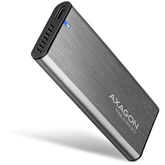 Axagon EEM2-SG2 M.2 2280 PCIe NVMe / SATA3 USB3.2 Gen 2×1 C külső ház ezüst
