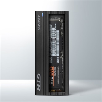 Axagon EEM2-GTR M.2 2280 PCIe NVMe USB-C 3.2 Gen2×1 külső ház fekete