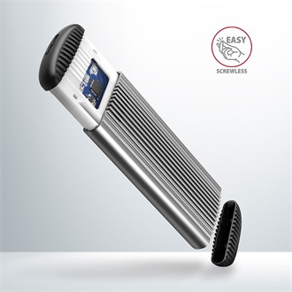 Axagon EEM2-SA M.2 2280 SATA3 USB3.0 külső ház ezüst