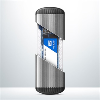 Axagon EEM2-SA M.2 2280 SATA3 USB3.0 külső ház ezüst