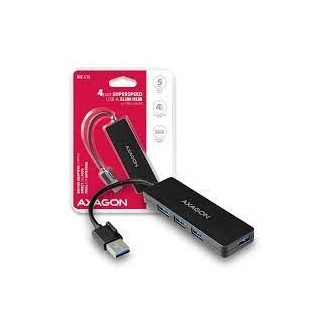 Axagon HUE-G1A 4-portos USB3.0 hub fekete