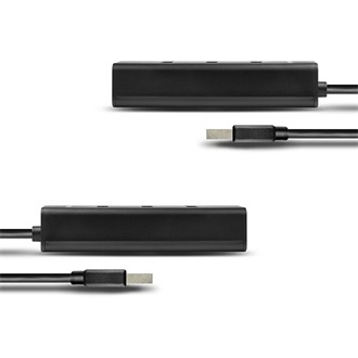 Axagon HUE-S2BP 4-portos hub fekete