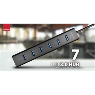 Axagon HUE-SA7BP 7-portos USB3.0 hub fekete