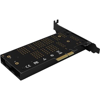Axagon PCEM2-DC 2-port M.2 M.2 NVME PCIe x4 bővítőkártya fekete