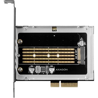 Axagon PCEM2-N M.2 NVME PCIe x4 bővítőkártya fekete-ezüst