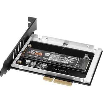 Axagon PCEM2-N M.2 NVME PCIe x4 bővítőkártya fekete-ezüst