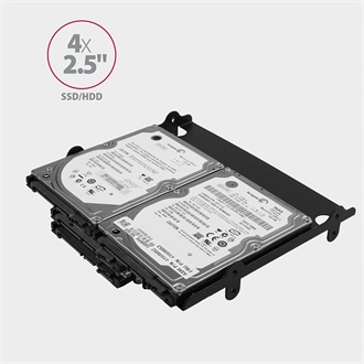 Axagon RHD-435 5,25" SATA3 beépítő keret fekete