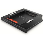 Axagon RSS-CD12 slim ODD 12,7mm -> 1db 2,5" SATA3 beépítő keret fekete