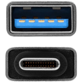 Axagon USB-C -> USB-A 2.0 M/F adapter szürke