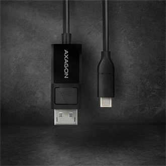 Axagon USB-C -> DisplayPort 1.2 M/M video kábel 1.8m fekete