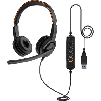 Axtel Voice UC40 duo fejhallgató headset fekete